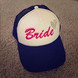 Bride trucker hat style new wedding